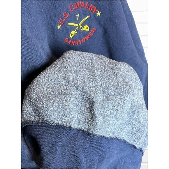 US Calvary military Garryowen Sansegal‎ Sportswear Made In USA Vintage crewneck - Picture 7 of 9